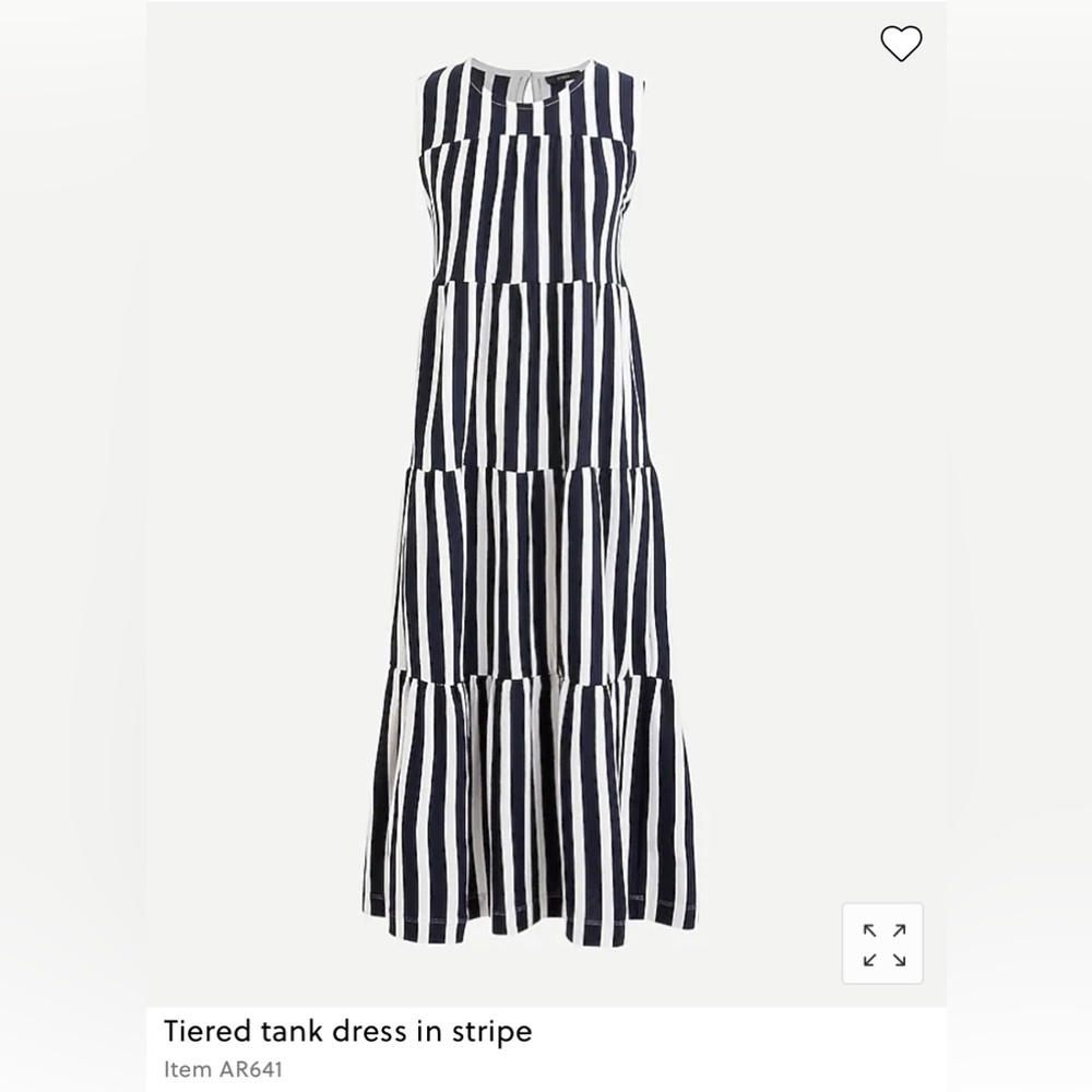 J. Crew | Tiered Tank Dress | Stripe | XXS